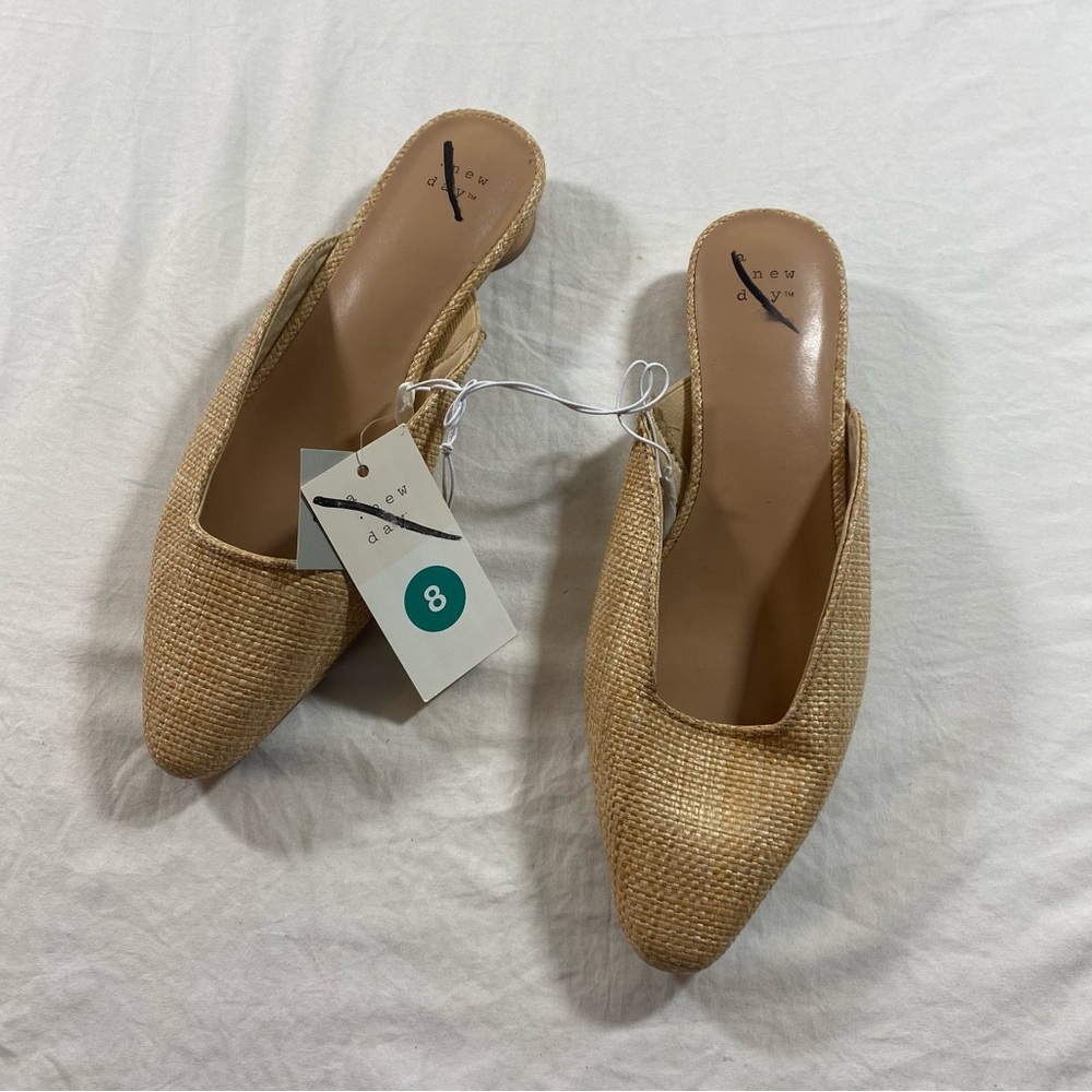 Target Tan Mules with Textured Upper - Picture 2 of 5